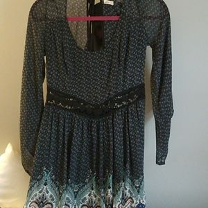 Long sleeve Navy blue Hollister dress